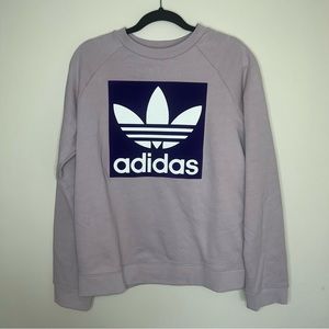 Adidas Original Purple Trefoil Crewneck